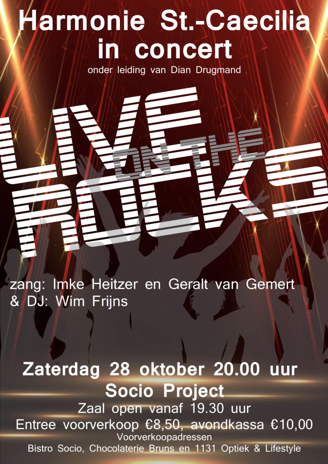 Affiche pop/rock concert